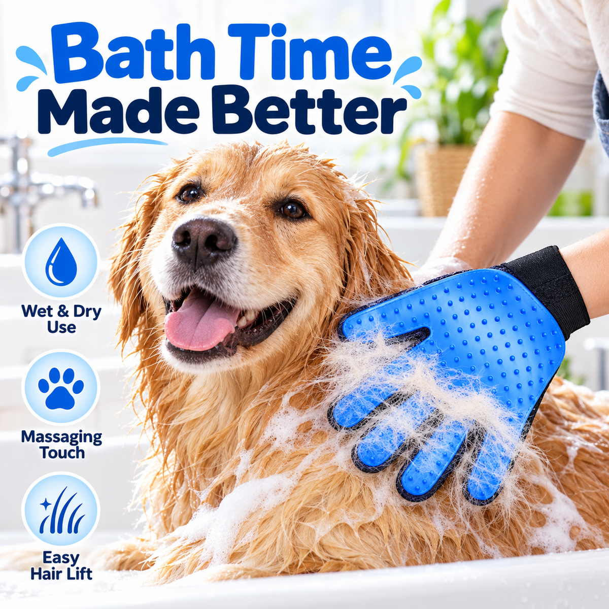 Pet Grooming Glove Set
