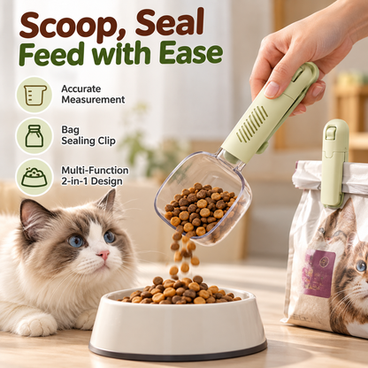 Multi-Function Pet Food Scoop