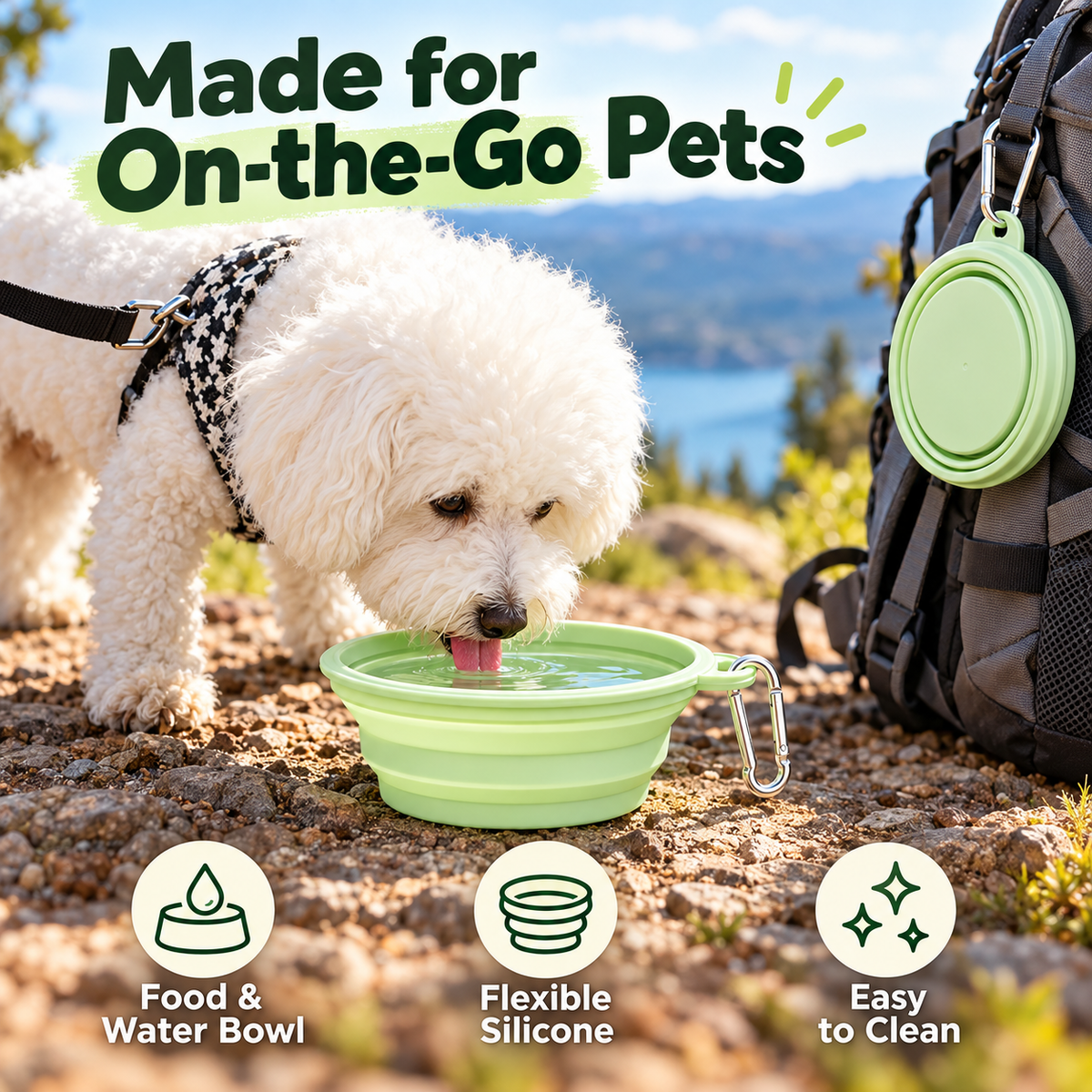 Collapsible Pet Travel Bowl